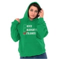 thumbnail image 4 of Xmas Naughty Nice Framed Checklist Hoodie Sweatshirt Women Men Brisco Brands X, 4 of 6