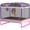 Pink/Purple, variant on 6FT Rectangle Toddler Trampoline by LANGXUN, 5-in-1 Kids Mini Trampoline Featuring Safety Enclosure Net for Indoor & Outdoor Use