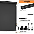 thumbnail image 5 of Superjoe Outdoor Roller Shade for Patio, Cordless Blackout Waterproof Blind, UV Block, 4'L x 6'W, 5 of 6