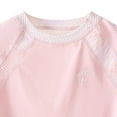 thumbnail image 4 of ATOGUTA Girls Summer Clothes Kids Short Sleeve T Shirts and Elastic Waist Shorts Size 1T-15 Sporty Outfit Set Pink, 4 of 5