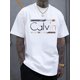 thumbnail image 1 of Men's New Fashionable GARA Letter Design Print Casual Short-Sleeve T-Shirt, Cool, Stylish, Versatile, and Comfortable for Summer, 1 of 5