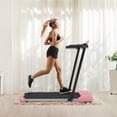 thumbnail image 2 of Treadmills for Home Pink Treadmill with LED Display for Walking and Running Multi Purpose Home Use Fitness Machine for Living Room Kitchen, 2 of 7