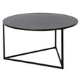 thumbnail image 4 of Evelyn&Zoe Jenson 33" Wide Round Coffee Table with Metal Top, Blackened Bronze, 4 of 10
