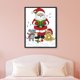 thumbnail image 5 of Cuadros Decorativos Kits de bordado estampado de punto de cruz de Navidad de 14 quilates (C041 Gato de Papá Noel) Likrtyny embutido en tela, 5 of 9