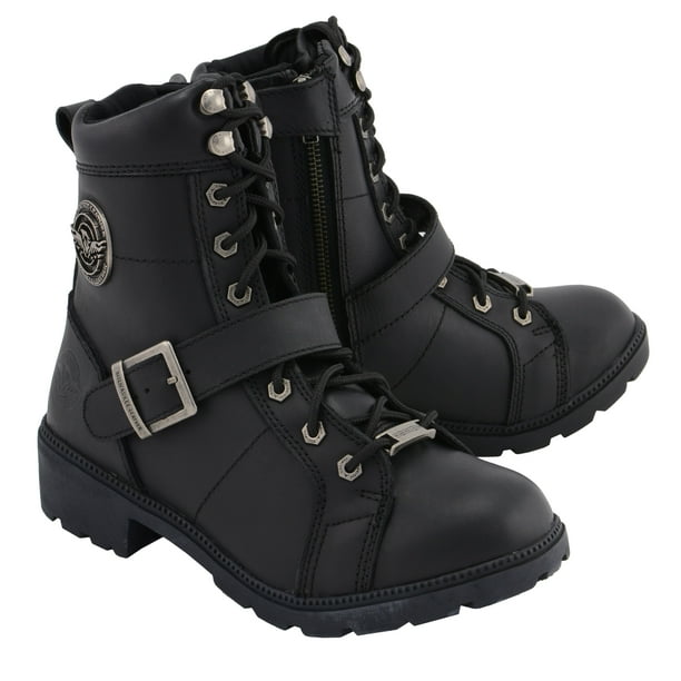 black lace to toe boots