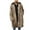 Brown, variant on Maoxin Men's Jacket Mens Warm Faux Furry Long Coat Jacket Winter Solid-neck Outerwear Jackets for Men , Black , L