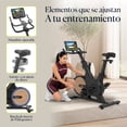 thumbnail image 3 of Bicicleta de Spinning Estática para Ejercicio Profesional – Eleva Negro Madera, 3 of 10