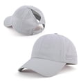 thumbnail image 4 of Waterproof Quick Dry Baseball Cap for Women with Laser Perforated Mesh, Adjustable Breathable Performance Hat for Golf and Running, Summer Snapback Mesh Cap for Outdoor Workouts,Light Ashy, 4 of 9