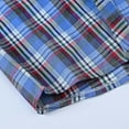 thumbnail image 3 of Infant Boy Plaid Shirt Tops Short Sleeved Button Up Shirts Summer Casual Classic Shirts, 3 of 3