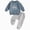 Blue, variant on 3-4 Years Toddler Baby Boy Summer Clothes Short Sleeve Letter Print T-Shirt with Elastic Waist Shorts Set Summer Outfit Boy Clothes Gift Set