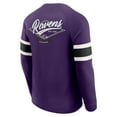 thumbnail image 3 of Men's Darius Rucker Collection by Fanatics Purple Baltimore Ravens Waffle-Knit Raglan Long Sleeve Henley T-Shirt, 3 of 6