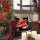 thumbnail image 5 of Christmas Pillow Cover Snowflake Letter Bow Throw Pillow Cover Home Pillowcase Size 17.7 X17.7 Inches, 5 of 6