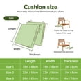 thumbnail image 2 of 2-Pack 22x22 Waterproof Outdoor Chair Cushions, High-Density Foam Patio Seat Pads with Removable Cover & Ties, Oxford Fabric with Handle for Garden Deck, Dark Red, 2 of 6