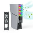 thumbnail image 3 of Yimiti Cooling Fan For Ps5 Pro With Rgb Lights, 3 Speed Modes & Usb 3.0 For Ps5 Slim,Black, 3 of 8