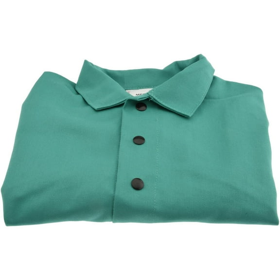 PRO-SAFE WELD-BC-M Size M, 38-40" Chest, Cape Sleeves & Bib Cotton, 9 oz, Green