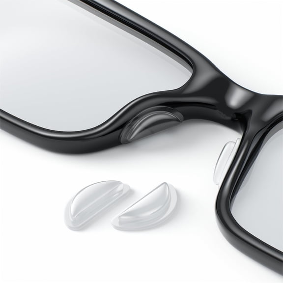 GJX Eyeglass Nose Pads Anti Slip - Airbag Cushion Nose Pads for Glasses - Adhesive Nose Pad for Sunglasses - Silicone Glasses Grips Non Slip - Clear 6 Pairs