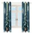 thumbnail image 4 of Christmas Tree with Snowflakes And Bow Study Room Living Kitchen Bedroom For Blackout Curtain Printed 2 Panels, 4 of 6