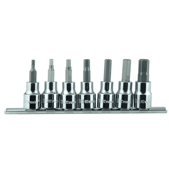 K-Tool 22970 7 pc. 3/8" Drive SAE Hex Bit Socket Set