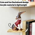 thumbnail image 5 of Acrylic Dachshund Flat Hanging Ornament Decoration For Wall Window Or Picture Frame, 5 of 8