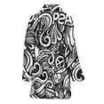 thumbnail image 2 of Graffiti Surfing Pattern Women Bathrobe One Size Univeral Fits, Graffiti Art Style Fashion Lightweight Plush Fleece Long Robe For Women, 2 of 3