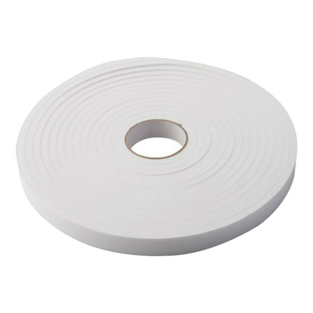 Cinta de aislamiento de espuma autoadhesivo Sunnimix Tira de sellado de espuma 10 metros 5 mm blanco