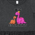 thumbnail image 4 of Inktastic Big Sistersaurus with Cute Sibling Dinosaurs Girls Toddler Dress, 4 of 5