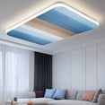 thumbnail image 2 of Blue Brown Fluorescent Light Covers, Gradient Wood Grain Farmhouse Country Magnetic Light Covers for Ceiling Lights, Fluorescent Ceiling Shade Filters for Classroom Bedroom Office 4x2Ft x 1PCS, 2 of 8