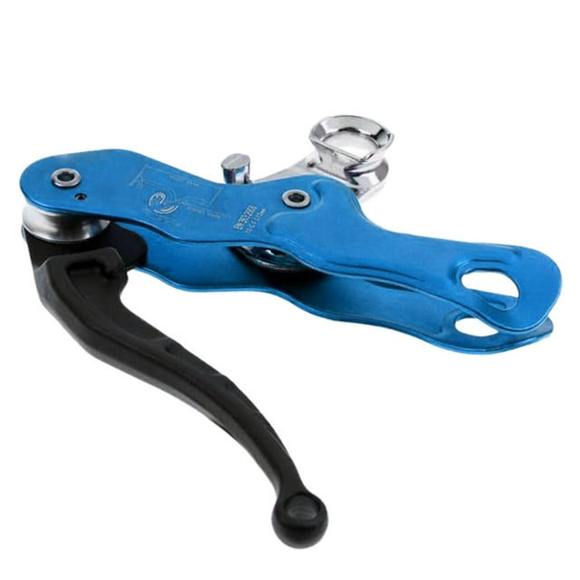 Descensor de parada de escalada en roca, dispositivo de aseguramiento de autobloqueo, equipo de rappel de aluminio Longitud 186 cm Zulema descensor de escalada en roca