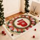 thumbnail image 4 of Christmas Holiday Embroidery Style Non-Slip Absorbent Kitchen Floor Mat, Washable Indoor Doormat for Entryway Bathroom Laundry Room Decor, 4 of 6