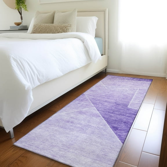 Addison Rugs Chantille Indoor/Outdoor Transitional Modern Purple Washable Runner Rug, 2'3" x 7'6"