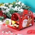 thumbnail image 4 of Christmas Gift Box Metal Creative Decorative Mailbox Shape Xmas Cookie Tin Case Santa Claus, 4 of 8