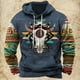thumbnail image 3 of Sudadera con capucha y estampado vintage para hombre, estilo étnico, para otoño e invierno, ropa informal de gran tamaño para hombre, jersey de calle diario, 3 of 5