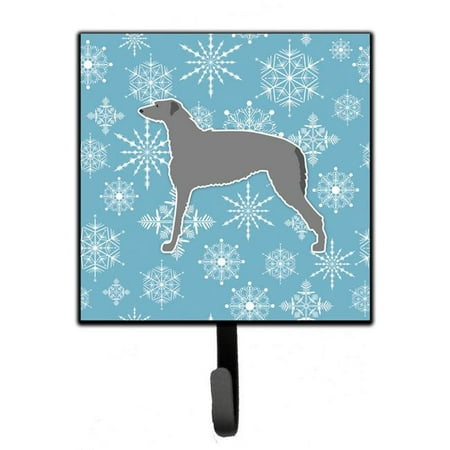 

Winter Snowflake Scottish Deerhound Leash or Key Holder