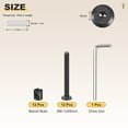 thumbnail image 2 of Uxcell Furniture Connector Bolt Cap Nut Kit with Wrench(M6-1x90mm) 24Pcs, Connector Bolts M6 Countersunk Screw Barrel Nuts, 2 of 7