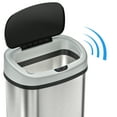 thumbnail image 3 of SensorCan Automatic Touchless Sensor Trash Can with AC Adapter, Stainless Steel, 13 Gallon, 3 of 6