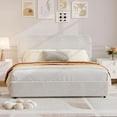 thumbnail image 2 of Bingirl Full Platform Bed Frame- Upholstered Velvet- 4 Storage Drawers- Wooden Slats Support- No Box Spring Needed- Easy Assembly- Noise-Free- Beige, 2 of 7