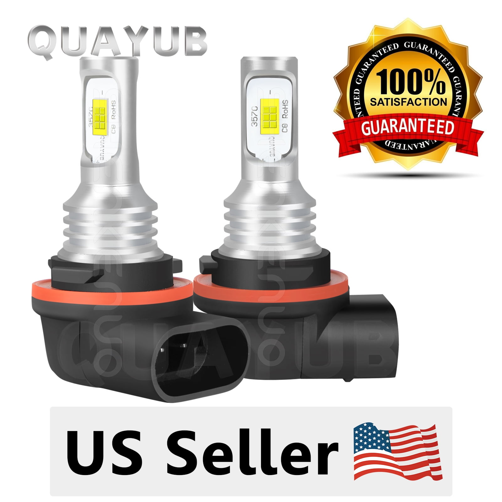 2 Bright 6000K LED light bulb for Polaris ATV 2010 SPORTSMAN 300