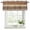Brown, variant on 2 Pack Farmhouse Burnt Orange Brown Valances for Windows Bedroom Living Room Window Treatments, Vintage Wooden Striped Rod Pocket Valance Drapes Short Kitchen Curtains Over Sink 42"x12"