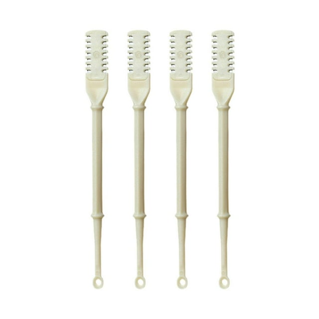 Double-Headed Nose Hair Trimmer & Ear Pick, Manual Nose Scissors, Portable Grooming Tool, Safe Round Tip, Easy Clean