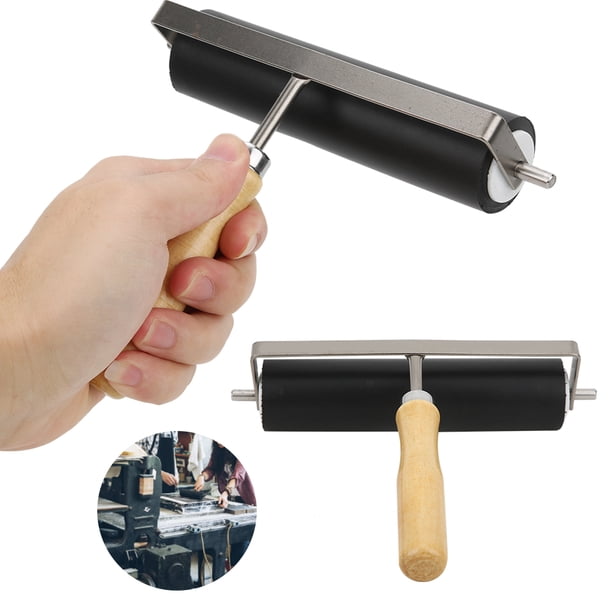 Baren Bois + Rouleau Caoutchouc – Presse Manuelle Pour Linogravure, Impression Bloc, Encrage, Scrapbooking