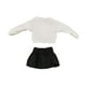 thumbnail image 2 of 1/12 Cabresco de la manga larga y falda de la falda del hombro del hombro para figuras de acción de 6 pulgadas Accesorios de ropa de muñeca BJD Top, 2 of 8