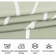 thumbnail image 4 of Ombre Sage Green Striped Fabric Shower Curtain for Bathroom with 12 Hooks, Shower Curtains for Bathroom, Waterproof Bath Accessories Hotel Style - Machine Washable 72 X 72, 4 of 5