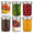 16 oz-6Pcs (Clear), variant on 16 oz-2Pcs (Clear) Glass Mason Canning Jars with Metal Lids and Bands