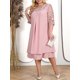 thumbnail image 4 of Vestidos de verano de talla grande para mujer, ropa Formal holgada con bordado Floral de retazos, para fiesta de boda, banquete y graduación, 2024, 4 of 7