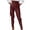 Red, variant on SMihono Clearance 2024 Skinny Slim Fit Full Length Pants for Young Girls Love Fashion Women Casual High Waist Solid Zipper Slim Hip Length Pants Black 4