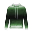 thumbnail image 4 of Fmbrln Mens Trendy Gradient Print Hooded Sweatshirts Fashion Casual Long Sleeve Pullover Tops Loose Comfy Fall Hoodies with Pockets Green 2XL, 4 of 5
