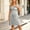 Gray, variant on Gifts YYV Solid Crew Neck Short Sleeve Maternity Nursing Dress for Women, Easy Access Lift Front Breastfeeding Design Soft Relaxed Fit Casual Maternity Gown for Daily Hospital Postpartum Outings