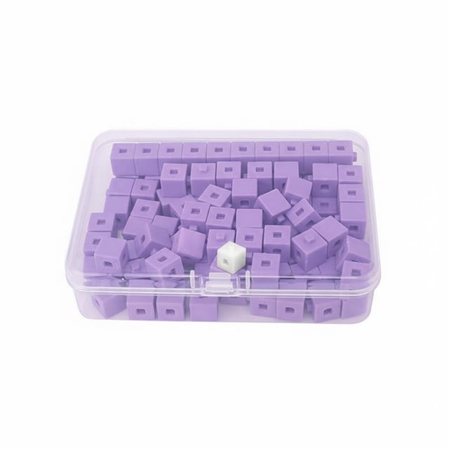 predolo 300 Piezas Bloques de Matemáticas Conectables Aprendizaje Interactivo Set Manipuladores Matemáticos Educativo Cubos de Plástico Entrelazables
