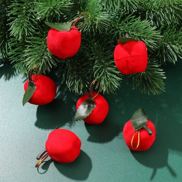 Raindrops 24Ud De Manzanas Rojas Para Árbol Puerta Pared Y Techos Navideños
