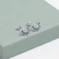 thumbnail image 4 of LeCalla 925 Sterling Silver Stud Earrings for Women | Vintage Round Filigree Stud Earring, 4 of 7